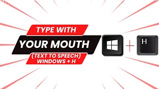 Speech to Text on Windows  H Type with your mouth [upl. by Neelhtac]