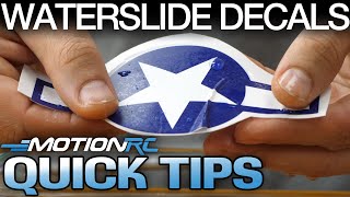 How to Apply Waterslide Decals  Quick Tip  Motion RC [upl. by Kiehl]