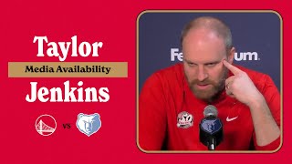 Taylor Jenkins Press Conference  Grizzlies vs Warriors [upl. by Irak894]