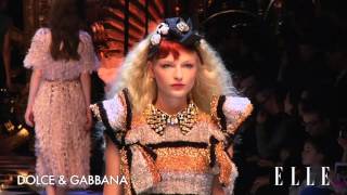 DolceampGabbana Milan Fashion Week Otoño  invierno 20162017  Elle España [upl. by Chet]