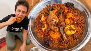 BEST West African Food ORIGINAL JOLLOF RICE in Senegal Africa Don’t Miss It [upl. by Horn]