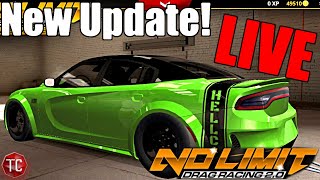 No Limit Drag Racing 20 LIVE NEW UPDATE DODGE CHARGER SRT DRAG BUILDS amp MORE [upl. by Axia]