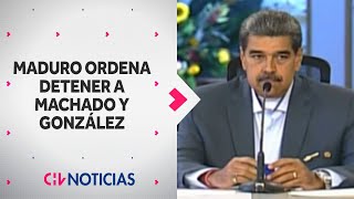 Gobierno de Maduro ordena detener a Machado y González Costa Rica ofreció asilo a los opositores [upl. by Alveta490]