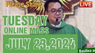 QUIAPO CHURCH LIVE MASS TODAY REV FR DOUGLAS BADONG JULY 232024 [upl. by Nahor]