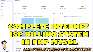 Complete ISP Billing System in PHP MySQL with Mikrotik API  Free Source Code Download [upl. by Anehta]