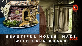 how to make cardboardhouse beautiful houseeasy way part 2 [upl. by Giulia]