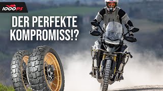 Das kann Dunlops erster 5050Reifen für Reiseenduros  Dunlop Trailmax Raid Test 2023 [upl. by Noirad324]