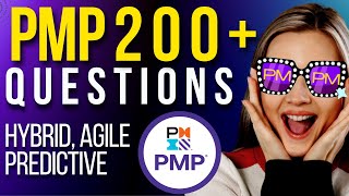 200 PMP Exam Questions Agile Hybrid PMBOK 7 amp 6 Situational Easy  Hard [upl. by Denie]