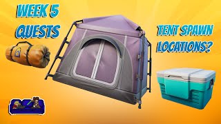 Week 5 Seasonal Quests  Claim an Abandon Tent  Fortnite Chapter 3 [upl. by Hachman162]