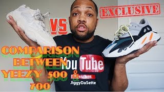 COMPARISON BETWEEN THE YEEZY 500S amp 700S  MUST WATCH THIS VIDEO ASAP [upl. by Millford129]