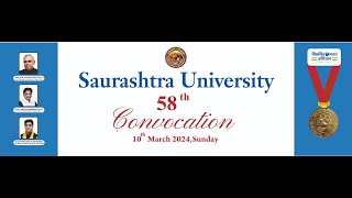 58th Convocation of Saurashtra University [upl. by Anawyt282]