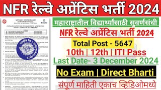 RRB NFR Apprentice Recruitment 2024 RRB NFR Railway Apprentice Recruitment 2024 apprenticeship [upl. by Malanie487]