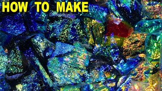 Scrap Dichroic Glass to Something Useful Fused Glass Tutorial [upl. by Haelam]