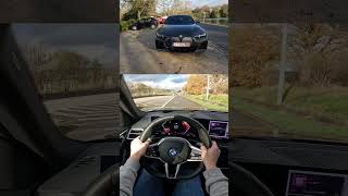 NEW BMW i4 eDRIVE40 340 HP ACCELERATION 0100 KMH IN 56 SEC [upl. by Akselav]