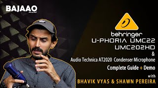 Behringer UMC202HD amp UMC22 Audio Interface  Audio Technica AT2020  Complete Guide  Demo [upl. by Tristan]