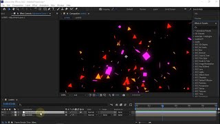 confetti explosion effect after effect tutorial [upl. by Ahsiyt]