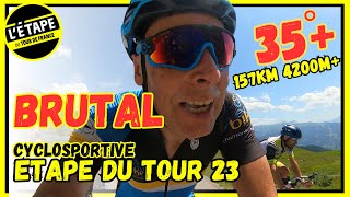 Toughest Etape Ive Ever Done  Cycling in the Alps  LEtape du Tour 2023 [upl. by Ordep]