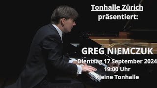 Zurich Tonhalle Debut  Greg Niemczuk 17092024 [upl. by Rehtaef]