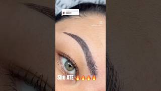 I Mean WOW 🔥 brows eyebrows fillin mua makeup artist art foryou shorts explore fyp [upl. by Jon]