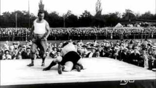 Gustav Fristensky vs Josef Smejkal  1913  Oldest Available Professional Wrestling Match Footage [upl. by Eilasor]