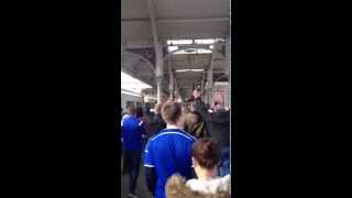 IPSWICH FANS AT NORWICH TRAIN STATION [upl. by Harper]