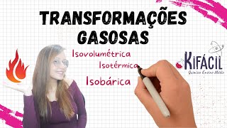 Transformações Gasosas  Isovolumétrica Isobárica e Isotérmica [upl. by Kcirdec]