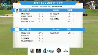 CCC Tier 2 v USC TIER 2 [upl. by Booma830]