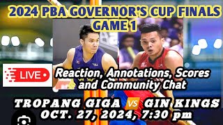 LIVE GAME 1️⃣ FINALS TROPANG GIGA 🆚 GIN KINGSGOVERNORS CUP PBA S49 [upl. by Chappie]