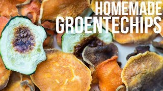 RECEPT Homemade groentechips  OhMyFoodness [upl. by Dragone]