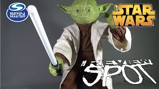 Toy Spot  Spin Master Toys Star Wars Legendary Interactive Yoda [upl. by Donnelly167]