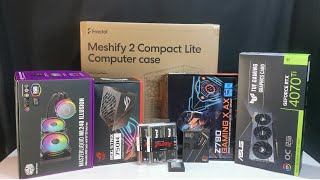 Gaming PC Build i5 13600KF Nvidia TuF 4070 Ti Fractal Design Meshify 2 DDR5 6000Mhz [upl. by Boni]