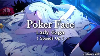 Poker Face  Lady Gaga  Speed Up  Hina  Blue Archive Live2D [upl. by Ahsienor65]