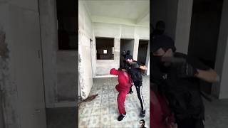 Money Heist vs Police  130moneyheist parkour policebubblesgangz shortsbubblesmotion [upl. by Nigem256]