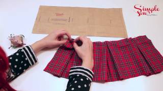 Simple Sew  Essential Sewing Skills  8 Box Pleats [upl. by Ingles]