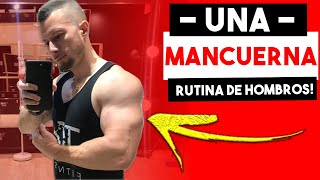 Rutina de Hombros con UNA MANCUERNA GANAR MASA MUSCULAR  Ejercicios con UNA MANCUERNA EN CASA [upl. by Garett]