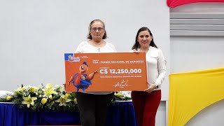 Lotería Nacional entrega utilidades al IND y MIFAM para programas sociales [upl. by Gobert559]