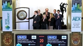 CEO AMG Advanced Metallurgical Group NV bezoekt Euronext Amsterdam [upl. by Carmen]