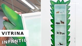 Como hacer VITRINA INFANTIL Mueble con puerta de metacrilato con Bricomania [upl. by Mllly]