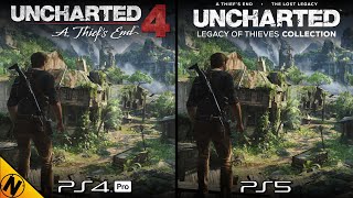 Uncharted Legacy of Thieves Collection PS5 vs PS4Pro  Direct Comparison [upl. by Aener704]