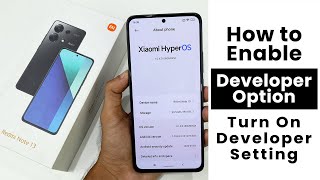 Enable Developer Option in Redmi Note 13  Turn On Developer Settings In Redmi Note 13 [upl. by Elfont]