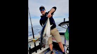 Port Fairy Barrel Trip April Whale and White Pointer Encounter Bar Crusher 670HT JUMPING TUNA [upl. by Birck]