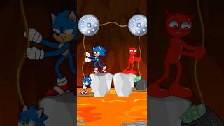 Sonic Becomes Shin Sonic amp Punishes Greedy Raddy  Incredibox Sprunki shortvideo animation [upl. by Wessling]