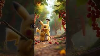 Picking Fruits Isn’t Easy Pikachu Got Bitten by a Tiny Bugpokemon pikachu [upl. by Enialem]