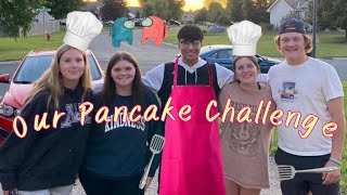 Our Pancake Art Challenge Attempt and Vlog [upl. by Guntar497]