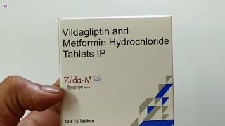 ZildaM 500 Tablet  Vildagliptin and Metformin Hydrochloride Tablets IP  Zilda M 500 Tablet Uses [upl. by Olga]