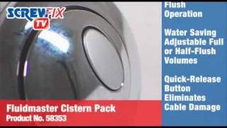 Screwfix Fluidmaster Button Cable Dual Flush amp Bottom Inlet Toilet Fittings [upl. by Libna520]