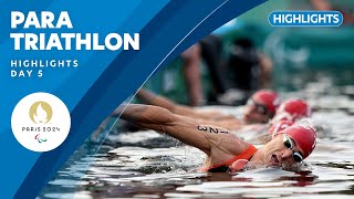 🏊🏃🚴 Para Triathlon Highlights  Day 5  Paris 2024 Paralympic Games [upl. by Mead]