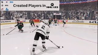 NHL 23 Created Players [upl. by Idnis]