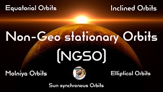 Non geostationary satellite orbits  NGSO  Molniya orbits  Sun synchronous orbits [upl. by Jermyn]