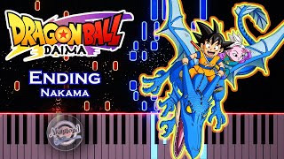 Dragon Ball Daima Ending Nakama Piano Tutorial  DB Daima ED Nakama Piano Cover [upl. by Eened]